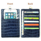 Genuine Leather Card Holder Strap Pouch Bag Case For iPhone 11 Pro Max X XS XR 7 8 Plus Cell Phone Luxury Crocodile Wallet Case