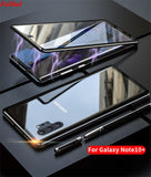 360 Full Body Case For Samsung Note10 Pro Plus Magnetic Aluminum Metal Shell Full Glass Cover For Samsung Galaxy Note 10 Pro On