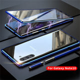 360 Full Body Case For Samsung Note10 Pro Plus Magnetic Aluminum Metal Shell Full Glass Cover For Samsung Galaxy Note 10 Pro On