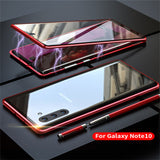 360 Full Body Case For Samsung Note10 Pro Plus Magnetic Aluminum Metal Shell Full Glass Cover For Samsung Galaxy Note 10 Pro On