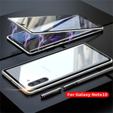 360 Full Body Case For Samsung Note10 Pro Plus Magnetic Aluminum Metal Shell Full Glass Cover For Samsung Galaxy Note 10 Pro On