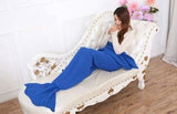 CAMMITEVER 19 Colors Mermaid Tail Blanket Crochet Mermaid Blanket For Adult Super Soft All Seasons Sleeping Knitted Blankets