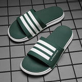 CYYTL New Men Summer Shower Slippers Outdoor Beach Soft Sandals Non-slip Fashion Male Flip Flops Leather Home Slides Comfort