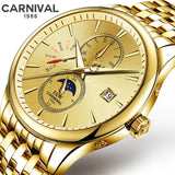 New CARNIVAL Sapphire Crystal Men's Mechanical Luxury Watches