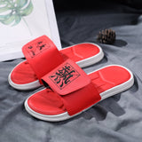 CYYTL New Men Summer Shower Slippers Outdoor Beach Soft Sandals Non-slip Fashion Male Flip Flops Leather Home Slides Comfort