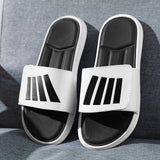 CYYTL New Men Summer Shower Slippers Outdoor Beach Soft Sandals Non-slip Fashion Male Flip Flops Leather Home Slides Comfort