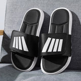 CYYTL New Men Summer Shower Slippers Outdoor Beach Soft Sandals Non-slip Fashion Male Flip Flops Leather Home Slides Comfort