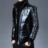 2021 Top Grade Designer Brand Men's Casual Fashion Shiny Bubble Jacket