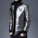 2021 Top Grade Designer Brand Men's Casual Fashion Shiny Bubble Jacket