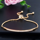 Simple Design Titanium Steel Pull-out Adjustable Bracelet Gold Color Snake Chain Bangle for Women Girl Men Beads Jewelry Gift