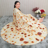 Corn Tortilla Blanket Pita Lavash Soft Throw Blanket for Bed Fleece Sofa Plaid Plush Bedspreads Manta Burrito Koce