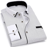 Casual Men Long Sleeves Slim Fit Shirts Soft Comfortable Men Dress