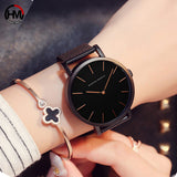 36mm Black Japan Movement High Quality  Women's Luxury Wrist Watches Stainless Steel