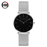 36mm Black Japan Movement High Quality  Women's Luxury Wrist Watches Stainless Steel