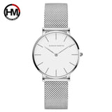 36mm Black Japan Movement High Quality  Women's Luxury Wrist Watches Stainless Steel