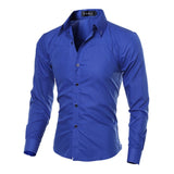 Elegant Men's Casual Slim Fit Shirts Long Sleeves and Soft