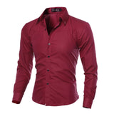 Elegant Men's Casual Slim Fit Shirts Long Sleeves and Soft