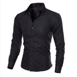 Elegant Men's Casual Slim Fit Shirts Long Sleeves and Soft