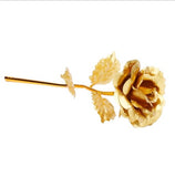 Dried Flowers 24K Foil Plated Rose Gold Rose Wedding Decoration Flower Valentine's Day Gift Lover's Rose Artificial Only