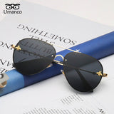 Umanco Retro Gold Frame Bee Sunglasses Women Men Vintage Fashion Metal Sun Glasses Male Driving Goggles Female Travel Eyeglasses