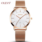 Luxury Women Watches | Simple Ladies Steel Watch | Rose Gold Elegant Minimalism Casual Female Waterproof Clock