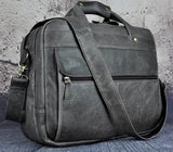 Men Oil Waxy Leather Antique Design Business Briefcase Laptop Document Case Fashion Attache Messenger Bag Tote Portfolio