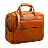 Men Oil Waxy Leather Antique Design Business Briefcase Laptop Document Case Fashion Attache Messenger Bag Tote Portfolio