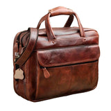 Men Oil Waxy Leather Antique Design Business Briefcase Laptop Document Case Fashion Attache Messenger Bag Tote Portfolio