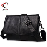 Brand Men's Briefcase PU Leather Messenger Travel Bag Simple Business Tote Man Casual Crossbody Briefcases Laptop Shoulder Bags