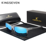 KINGSEVEN Brand Design Fashion Aluminum Magnesium Sunglasses Men Polarized Driving Eyewear For Men UV400 Oculos N7021