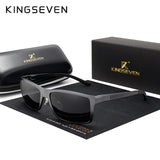 KINGSEVEN Brand Design Fashion Aluminum Magnesium Sunglasses Men Polarized Driving Eyewear For Men UV400 Oculos N7021