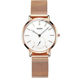 Luxury Women Watches | Simple Ladies Steel Watch | Rose Gold Elegant Minimalism Casual Female Waterproof Clock