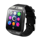 Smart Watch With Camera Q18 Bluetooth Smartwatch SIM TF Card Slot Fitness Activity Tracker Sport Watch For Android