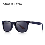 MERRYS DESIGN Men Women Classic Retro Rivet Polarized Sunglasses Lighter Design Square Frame 100% UV Protection S8508