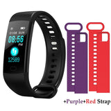 TimeOwner Smart Band Y5 Heart Rate Blood Pressure Monitor High Brightness Colorful Screen Smart Bracelet Wristband Notification