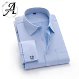 Casual French Style Long Sleeve Slim Fit Shirt