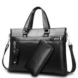 New Fashion Bag Men Briefcase PU Leather Men Bags Business Brand Male Briefcases Handbags Wholesale High Quality