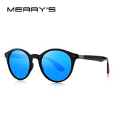 MERRYS DESIGN Men Women Classic Retro Rivet Polarized Sunglasses TR90 Legs Lighter Design Oval Frame UV400 Protection S8126