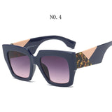 Fashion Square Oversized Sunglasses Women Men Luxury Brand Designer Sun Glasses Famale Male Retro Eyewear UV400 Shades