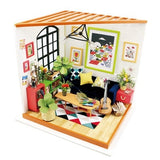 Robud Wooden Dollhouse Kits DIY Dollhouse Miniature with Doll House Furniture Girl's Gift Best Collection