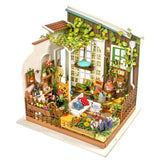 Robud Wooden Dollhouse Kits DIY Dollhouse Miniature with Doll House Furniture Girl's Gift Best Collection