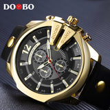 DOOBO Gold Men's Luxury Watches With Golden Quartz