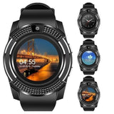 Smart Watch V8 Men Bluetooth Sport Watches Women Smartwatch with Camera Sim Card Slot Android Phone