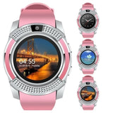 Smart Watch V8 Men Bluetooth Sport Watches Women Smartwatch with Camera Sim Card Slot Android Phone