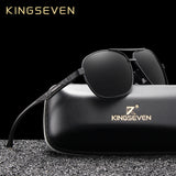 KINGSEVEN 2019 Brand Men Aluminum Sunglasses Polarized UV400 Mirror Male Sun Glasses Women For Men Oculos de sol