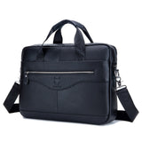 Genuine Leather Men's Briefcase Vintage Business Computer Bag Fashion Messenger Bags Man Shoulder bag Postman Male Handbags