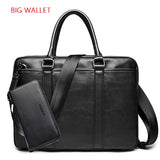 VORMOR Promotion Simple Famous Brand Business Men Briefcase Bag Luxury Leather Laptop Bag Man Shoulder Bag Bolsa Maleta