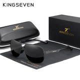 KINGSEVEN 2019 Brand Men Aluminum Sunglasses Polarized UV400 Mirror Male Sun Glasses Women For Men Oculos de sol