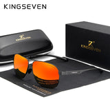 KINGSEVEN 2019 Brand Men Aluminum Sunglasses Polarized UV400 Mirror Male Sun Glasses Women For Men Oculos de sol