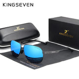 KINGSEVEN 2019 Brand Men Aluminum Sunglasses Polarized UV400 Mirror Male Sun Glasses Women For Men Oculos de sol